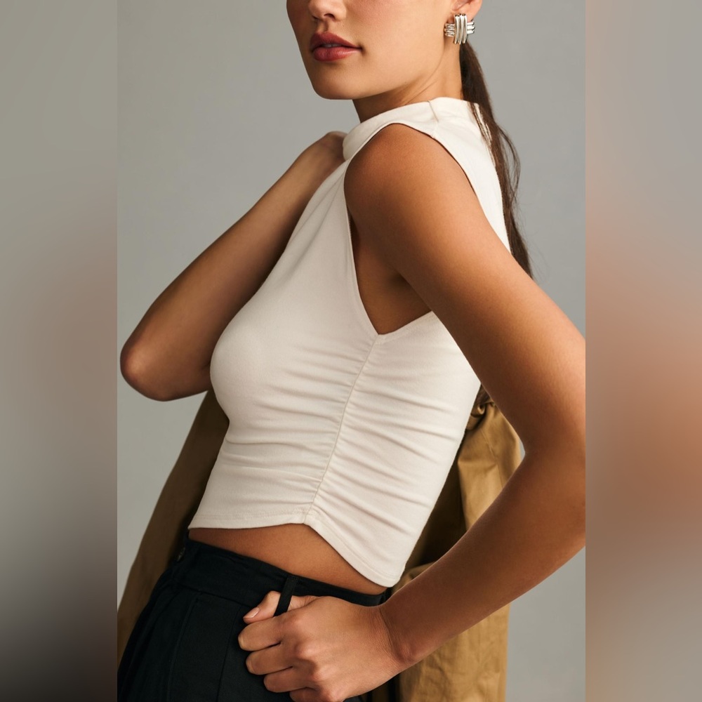 Reformation White Lindy Top